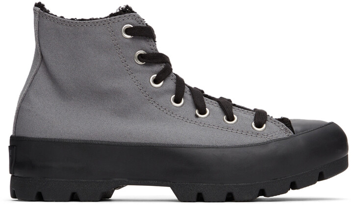 thick sole converse black