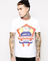 Thumbnail for your product : Hype X ASOS FATS FOOD T-Shirt With Fried Chicken Shack Print