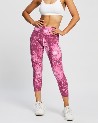 Sweaty Betty Women's Pink 7/8 Tights - Power Workout 7-8 Leggings - Size XXL at The Iconic