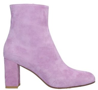 lilac suede boots
