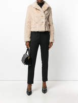 Thumbnail for your product : Armani Jeans cropped faux fur jacket