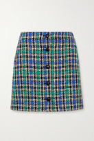 Thumbnail for your product : McQ Checked Cotton-blend Tweed Mini Skirt