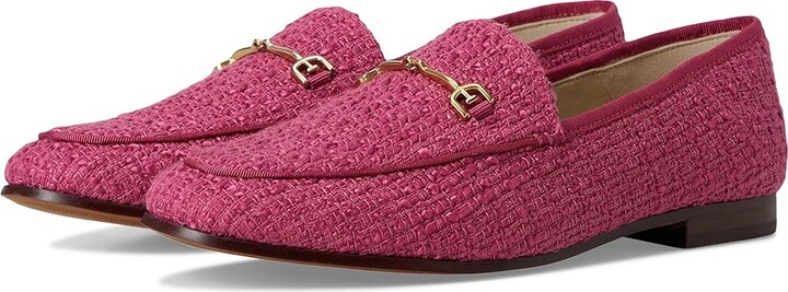 Sam Edelman Loraine Loafer/Moc Shoes Women's Flat Shoes Fuchsia Frost : 9 M, Polyester