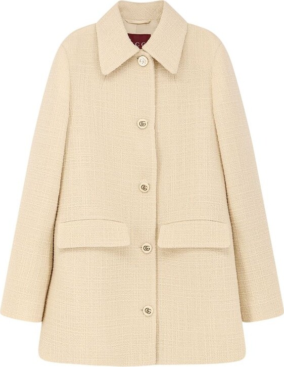 Gucci Textured Tweed Coat
