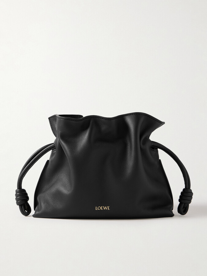 Loewe Flamenco Mini Leather Clutch - Black