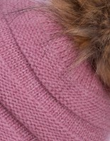 Thumbnail for your product : Alice Hannah Purl Stitch Beanie With Pom Pom