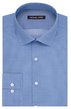 Michael Kors Regular-Fit Check Cotton Dress Shirt