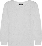 Thumbnail for your product : Hampton Sun A.P.C. Atelier de Production et de Création Flecked cotton-blend sweatshirt