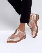 Thumbnail for your product : ASOS Munich Leather Flat Shoes