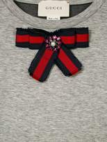 Thumbnail for your product : Gucci Kids Web trim bow sweatshirt