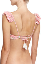 Thumbnail for your product : Ale By Alessandra Floral-Print Ruffle Swim Top, Pink