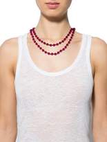 Thumbnail for your product : Ashley Pittman Dyed Quartzite Shanga Bead Necklace