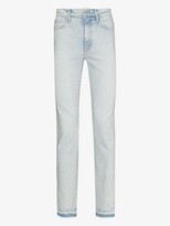 Thumbnail for your product : Mother Blue Rascal Slice High Waist Jeans