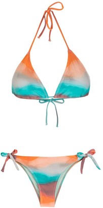 BRIGITTE Print Triangle Bikini Set