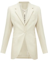 Thumbnail for your product : Petar Petrov Jaffa Single-breasted Wool-blend Jacket - Ivory