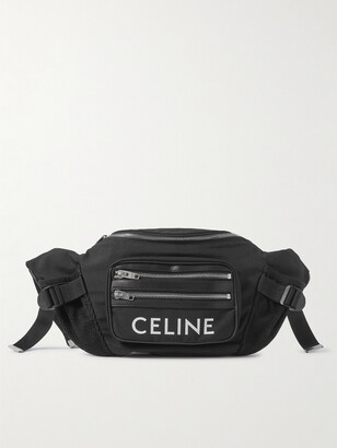 triangle bag in Triomphe Canvas with Celine print