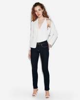 Thumbnail for your product : Express Petite Mid Rise Dark Wash Skinny Jeans