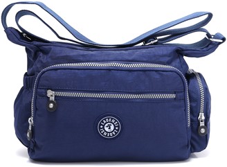 BEKILOLE Nylon Crossbody Purse Multi-Pocket Travel Shoulder Bag ...