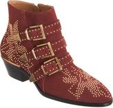 Thumbnail for your product : Chloé Suede Susan Studded Ankle Boots