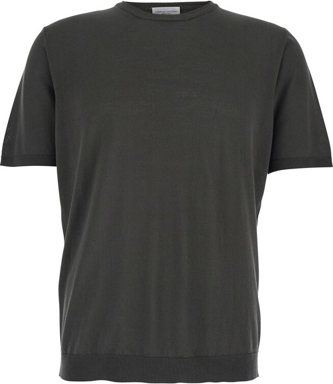 Roberto Collina Ribbed Hem Crewneck T-Shirt