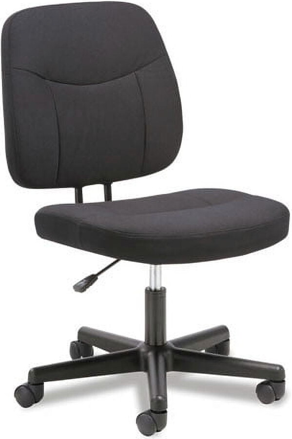HON Basyx BSXVST401 15.94 in. - 20.67 in. Seat Height 4-Oh-One Mid-Back Armless Task Chair Supports Up to 250 lbs. - Black