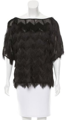 Milly Silk Fringe Top