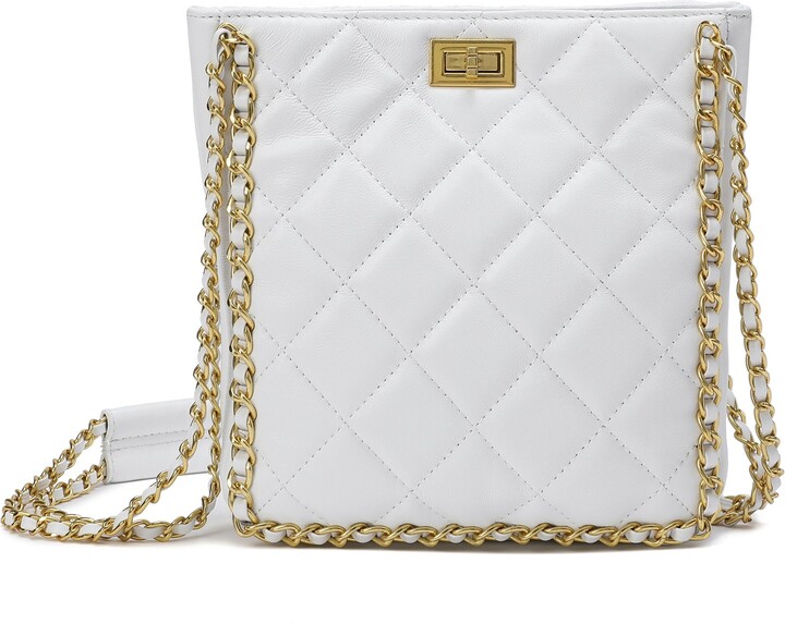 Tiffany & Fred Paris Tiffany & Fred Quilted Sheepskin Messenger ...