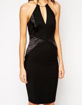 Thumbnail for your product : Lipsy Bodycon Dress With Gold Necklace Detail