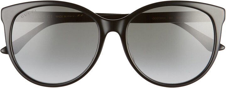 gucci 56mm round sunglasses