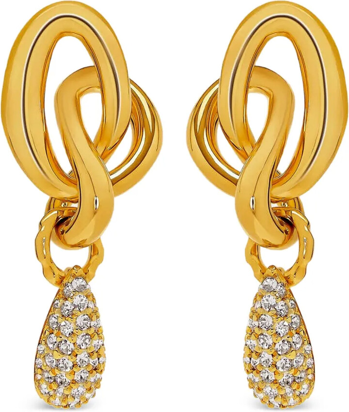 Oscar de la Renta Crystal-Embellished Earrings