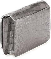 Thumbnail for your product : Nancy Gonzalez Crocodile Wallet on a Chain, Gray