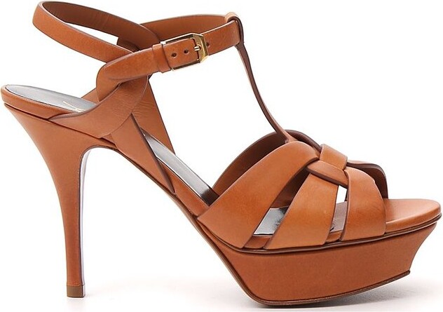 dark brown platform sandals