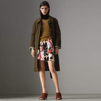 Burberry Quilted Tropical Gabardine Car Coat
