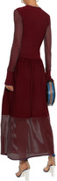 Thumbnail for your product : Roksanda Open Knit-trimmed Ribbed-knit Midi Dress