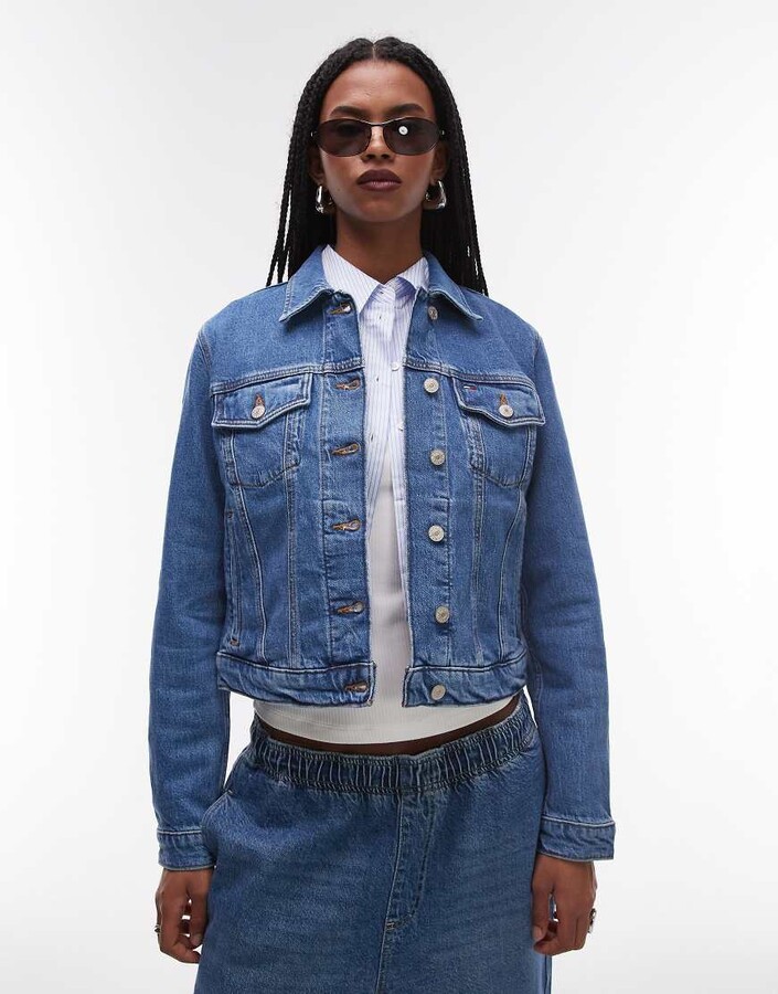 Tommy Jeans classic denim jacket in mid wash