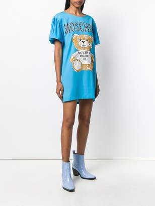 Moschino teddy bear print T-shirt dress