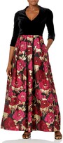 Thumbnail for your product : Eliza J Women's Velvet Bodice Jacquard Ballgown Skirt