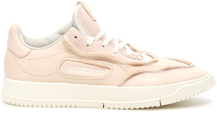 adidas pink leather shoes