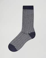 Thumbnail for your product : Selected 2 Pack Sock In Herringbone