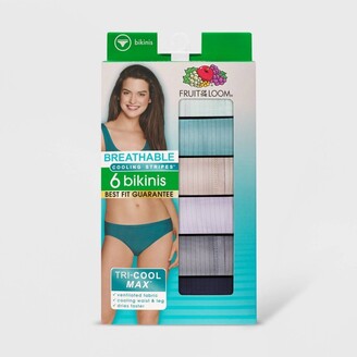 Fruit Of The Loom Women's 6pk Microfiber Bikini Underwear - Colors May Vary  7 : Target