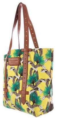 Proenza Schouler Printed Leather-Trimmed Tote