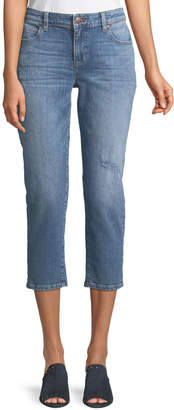 Eileen Fisher Cropped Tapered Jeans, Petite