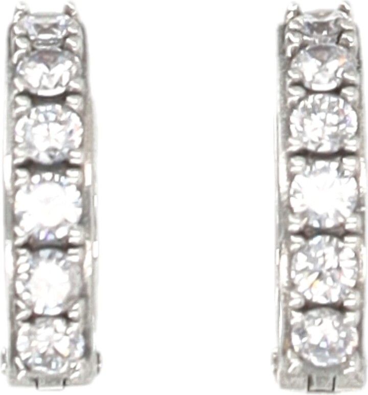 Emanuele Bicocchi Crystal Hoop Earrings