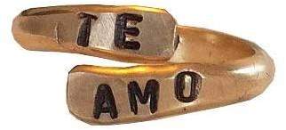 Amo Sweet1985 Te Cuff Ring Gold Filled