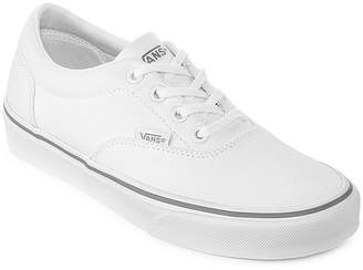 white vans with shoelaces