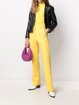MSGM High-Waisted Straight-Leg Trousers