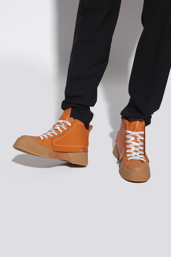 orange hi tops