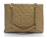 Thumbnail for your product : Chanel Pre-Owned Beige Caviar GST Grand Shopping Tote