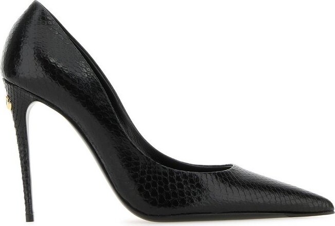 Dolce & Gabbana Logo Plaque Pointed-Toe Pumps