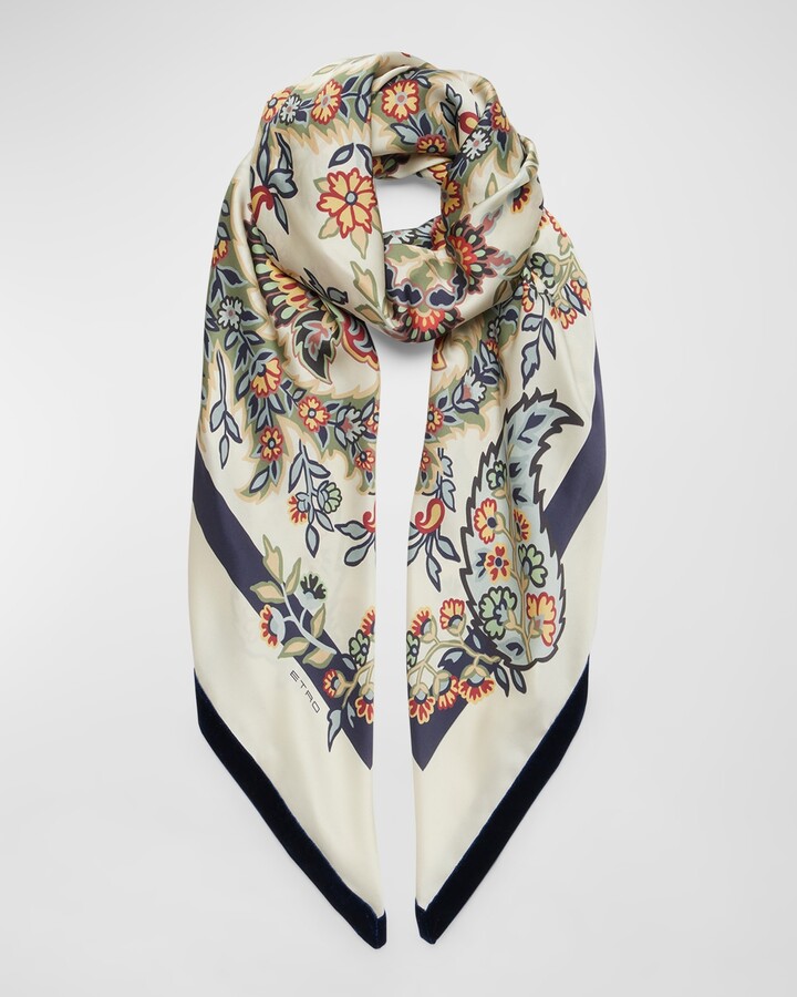 【Etro】Floral Paisley Silk Hair Clip Etro Paisley-Print Hair Clip - ShopStyle